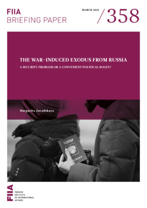 The war-induced exodus from Russia: A security problem or a convenient political bogey?