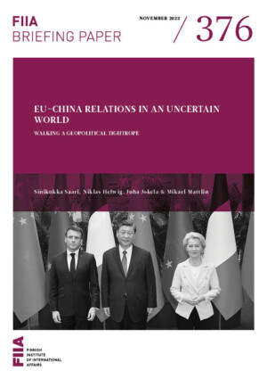 EU-China relations in an uncertain world: Walking a geopolitical tightrope