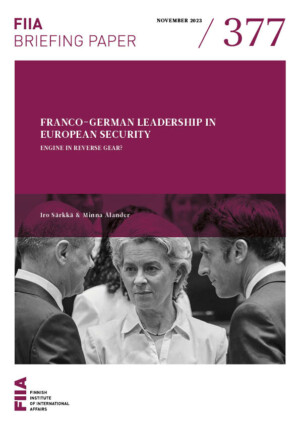 Franco-German leadership in European security: Engine in reverse gear?
